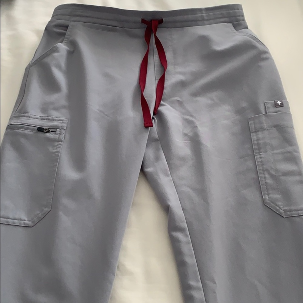Figs Scrubs Yola Skinny Pants Cement